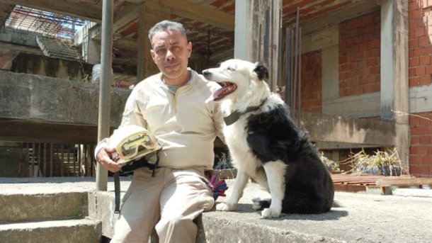 Jorge Beens y Tsunami, su perro rescatista, han logrado salvar múltiples vidas tras el doble terremoto en Venezuela