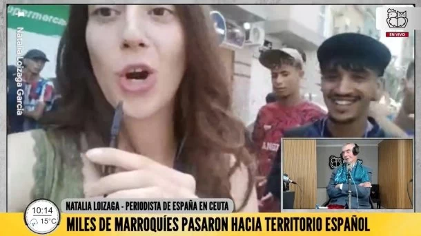 Tensa situación en Ceuta luego del cruce de miles de inmigrantes marroquíes a territorio español