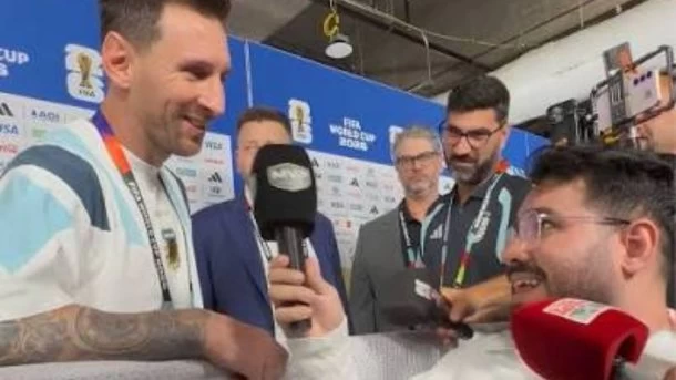 Manuel Gutiérrez, periodista que entrevistó a Messi: "Me protegió porque me estaban empujando"